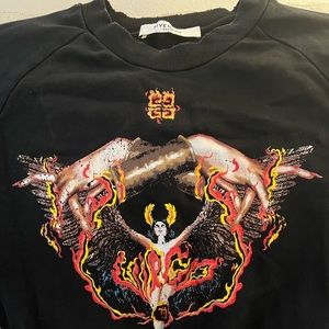 Givenchy Fire goddess sweatshirt
